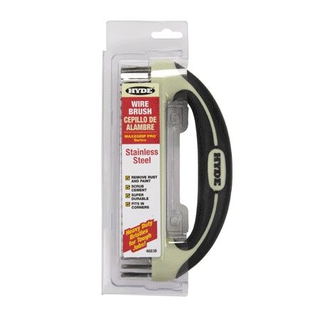 Hyde Tools WIRE BRUSH SS MAXX GP 8 IN 46838 Zoro
